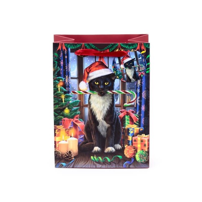 Lisa Parker - Kerst Kat Krampus, Geschenktas Medium