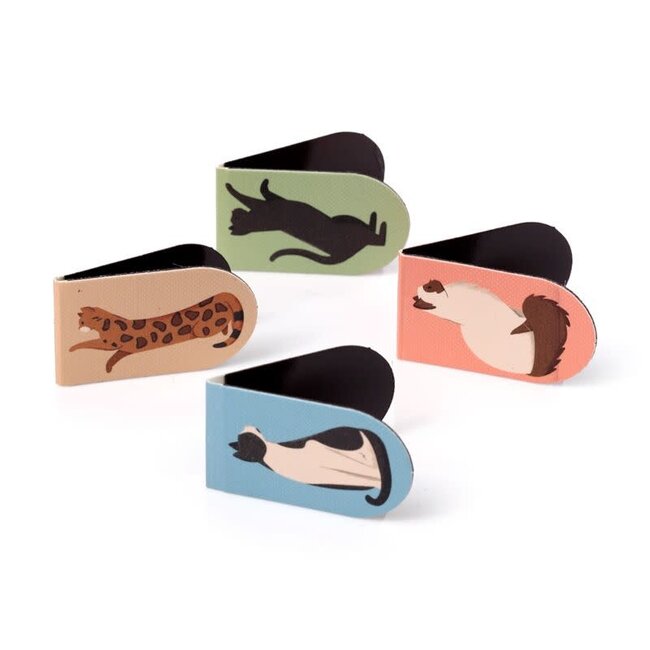 Magnetic Bookmarks - Feline Fine Cats, Set of 4