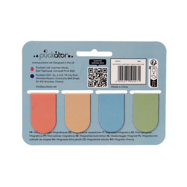 Magnetic Bookmarks - Feline Fine Cats, Set of 4