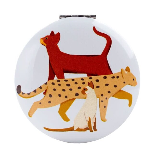 Feline Fine Cats - Compact Make Up Spiegeltje, Roze