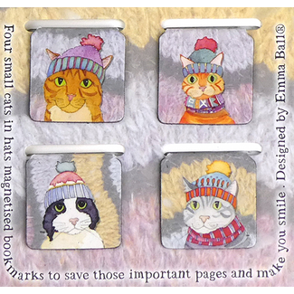 Emma Ball Ltd Cats in Hats, Magnetische Boekenleggers