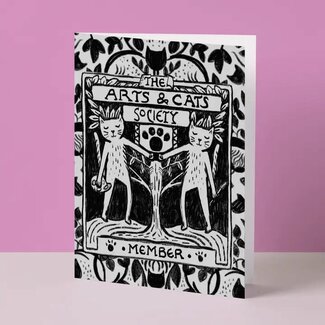 Niaski Niaski - Arts & Cats Society, Double Card with Envelope