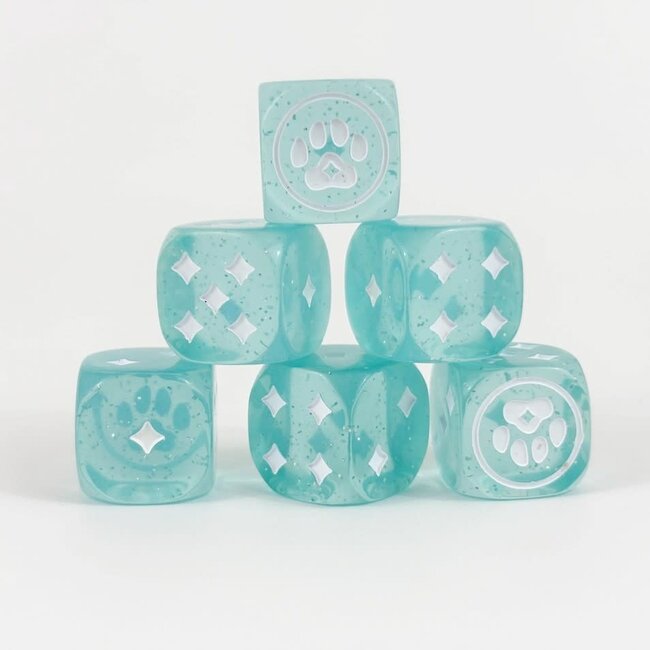 Magical Kitties Save the Day! - Kitty Paw Dobbelstenen, Set 6 stuks