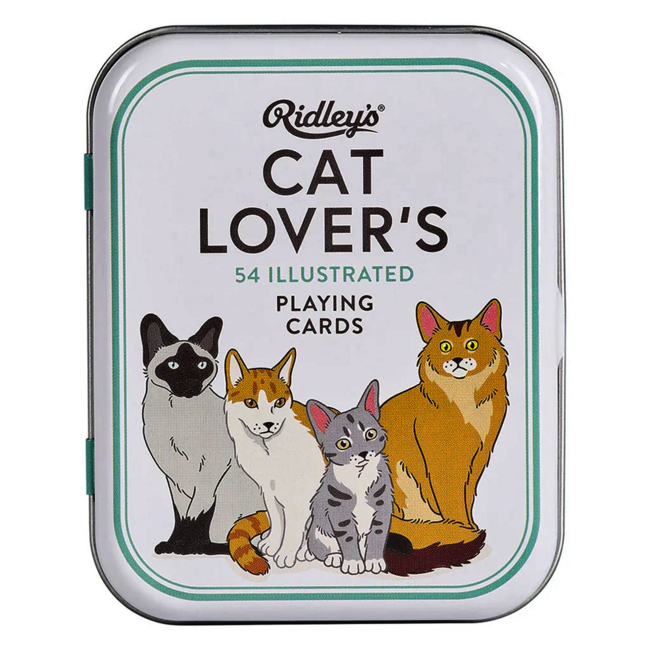 Ridley's - Cat Lover's, Speelkaarten in Blik