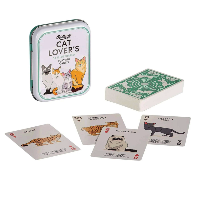 Ridley's - Cat Lover's, Speelkaarten in Blik