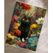 Meow & Muse - The Black Cat’s Garden, Postcard 14.8 x 10.5 cm