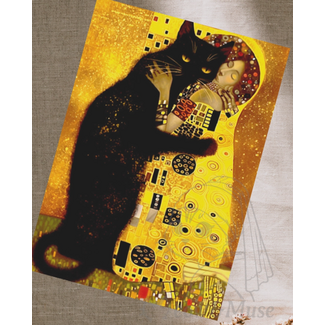Meow & Muse - Klimt Cat, Postcard 14.8 x 10.5 cm
