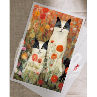Meow & Muse - Art Cats Club 08, Postcard 14.8 x 10.5 cm