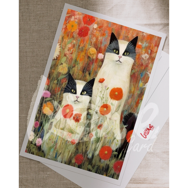 Meow & Muse - Art Cats Club 08, Ansichtkaart 14,8 x 10,5 cm