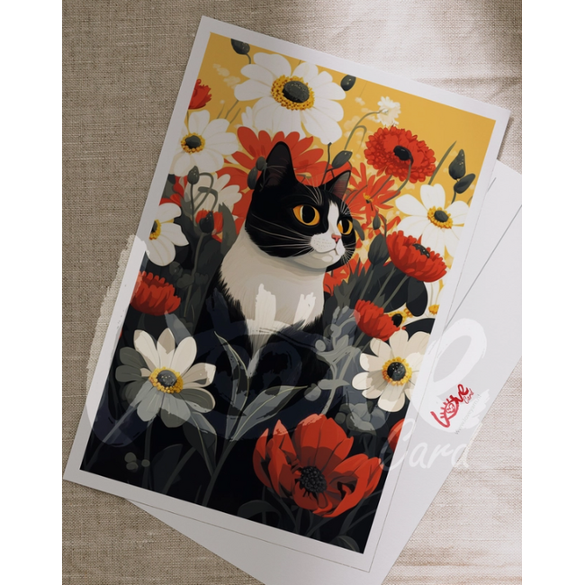 Meow & Muse - Art Cats Club 20, Postcard 14.8 x 10.5 cm