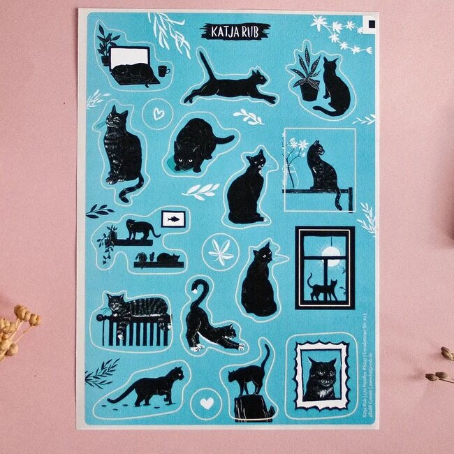 Katja Rub Katja Rub - Sticker Sheet Cats