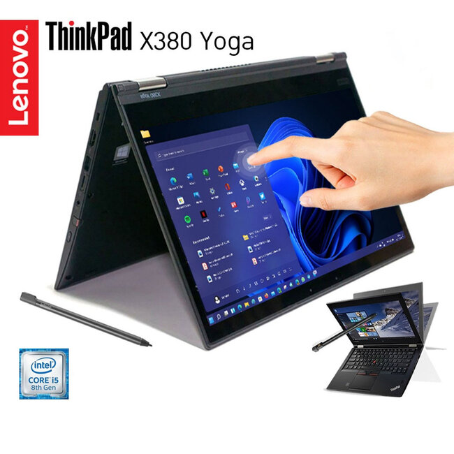 Lenovo Lenovo Thinkpad X380 Yoga  | 13.3 Inch FHD | Core i5-8350U | 8GB RAM | 256GB SSD | WIN 11 PRO