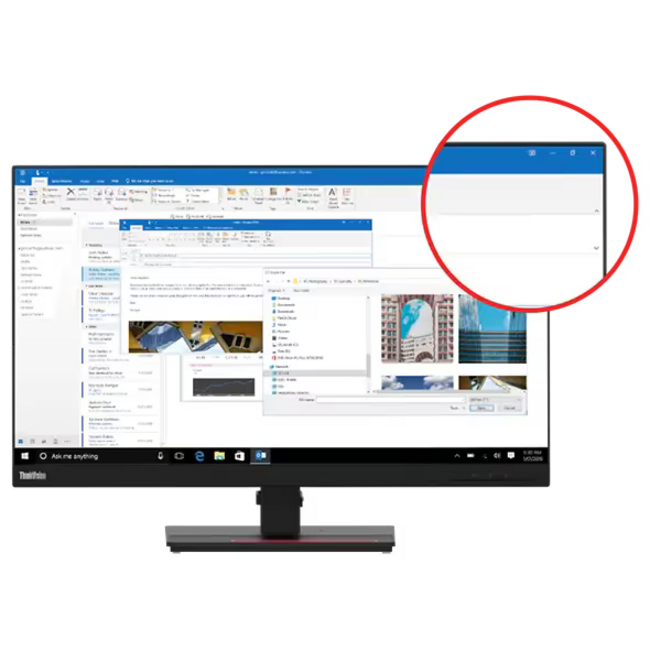 Lenovo Lenovo ThinkVision T27h-2L Flat Panel Monitor I 27" I 2560x1440 I 60 Hz I IPS I