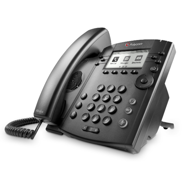 Polycomm VVX310 Desktop Phone - Zwart | Refurbished