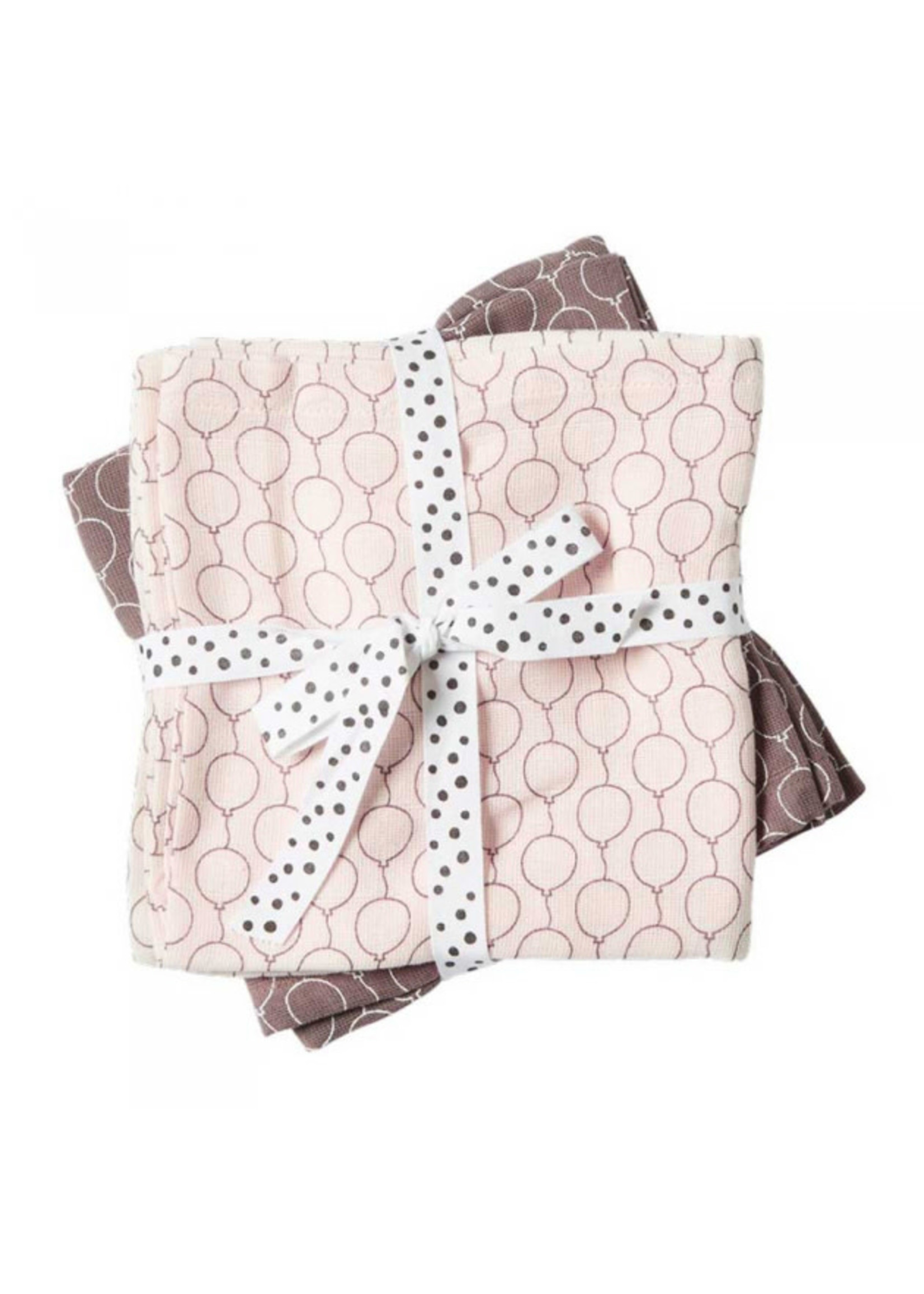 Done By Deer Done by Deer Balloon Pink Burp Cloth 2-pack