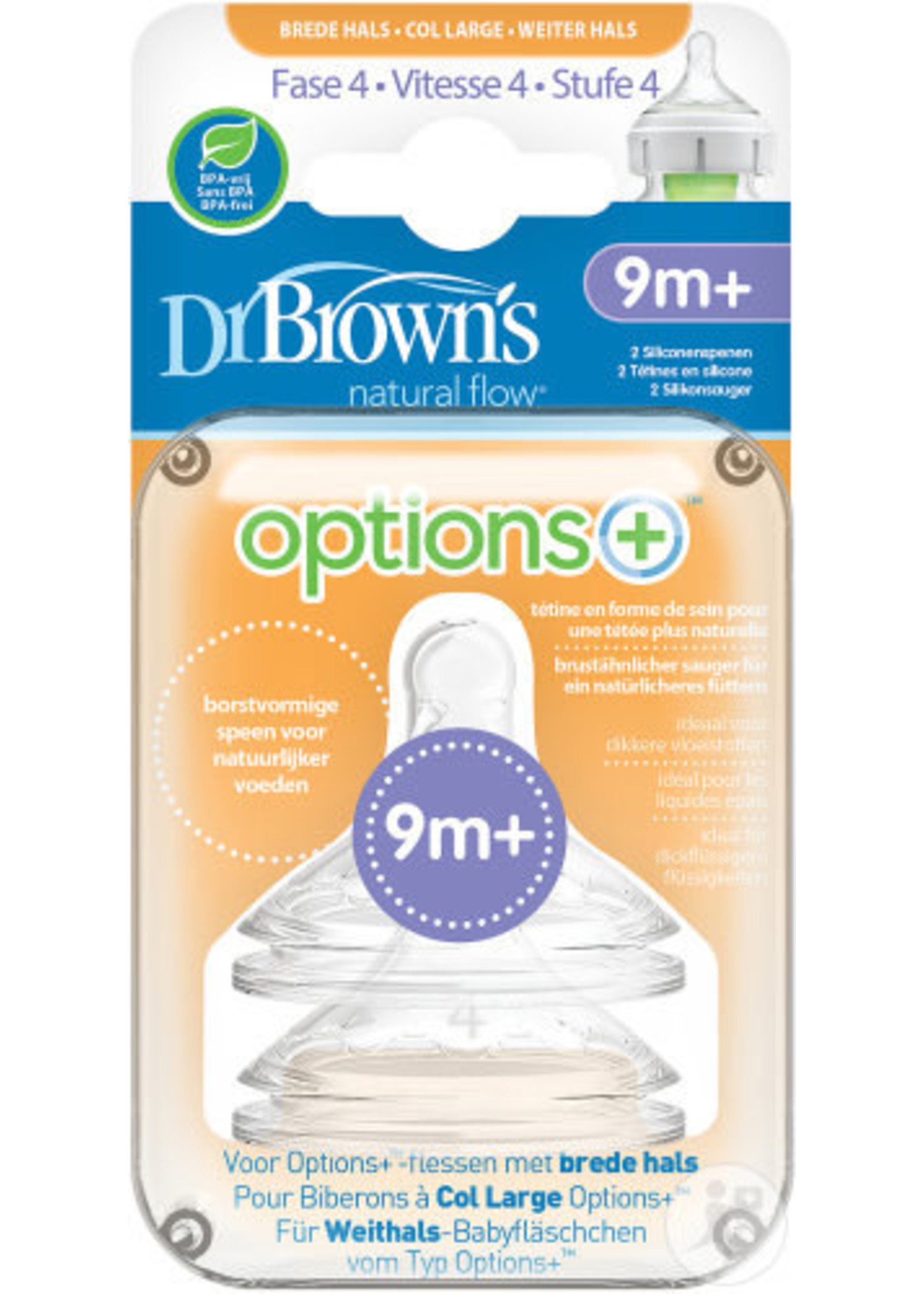 Dr. Browns Dr. Browns spenen Options+ - Fase 4