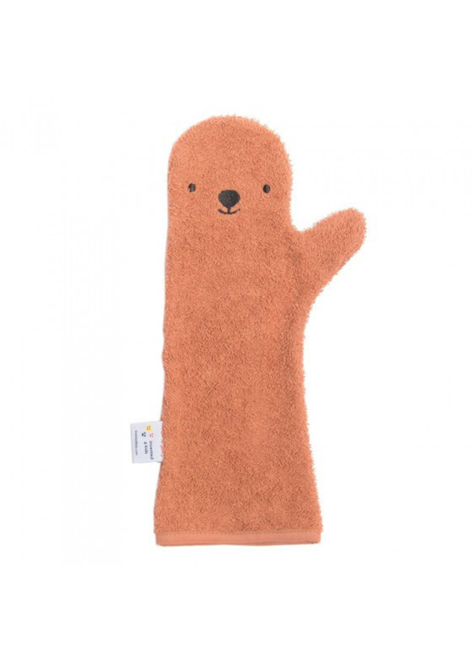 Invented for Kids Baby Shower Glove Bear Rust