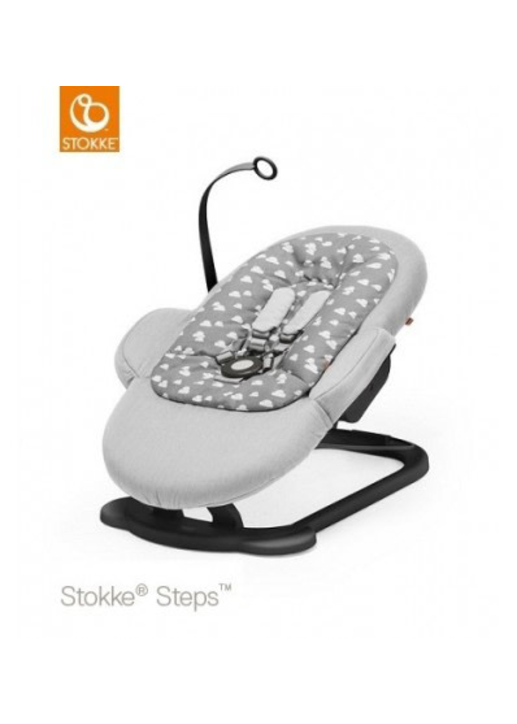 Stokke Stokke Steps bouncer grey clouds