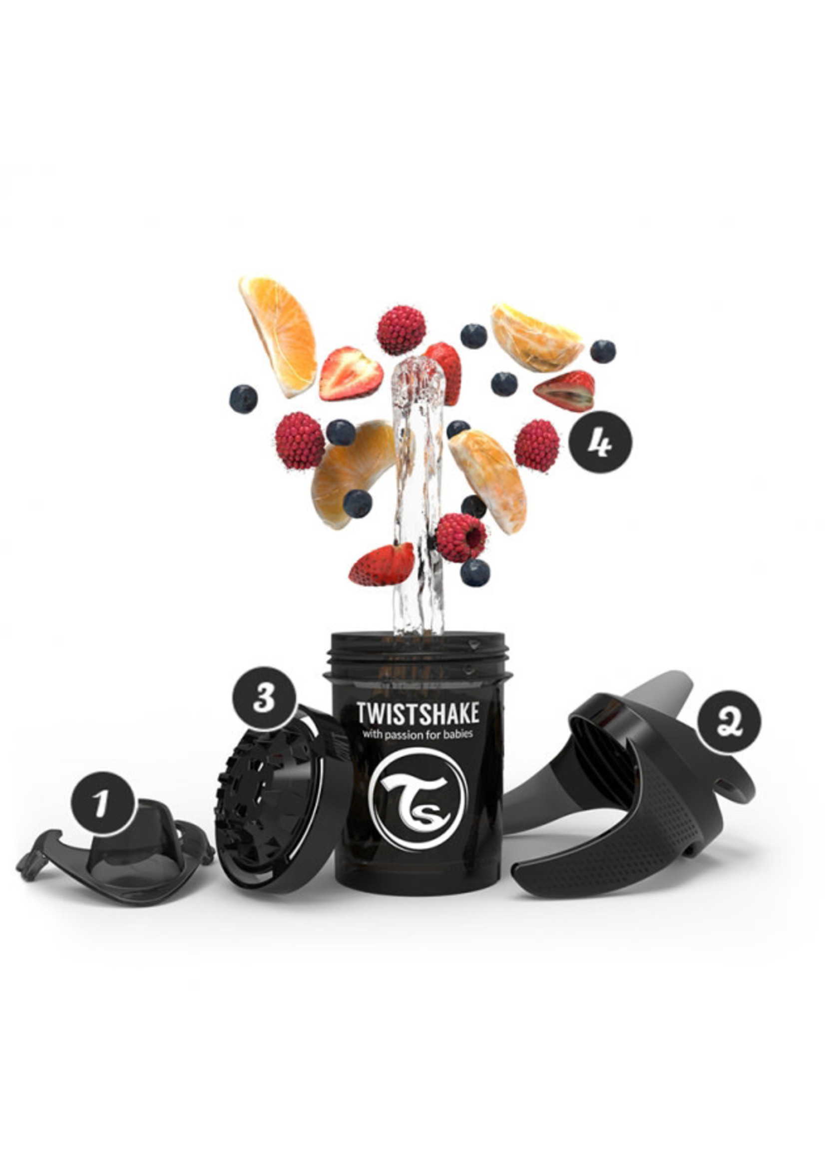 Twistshake Twistshake Mini Cup zwart 230ml