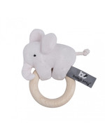 Baby's Only Baby's Only Classic Roze Houten rammelaar Olifant