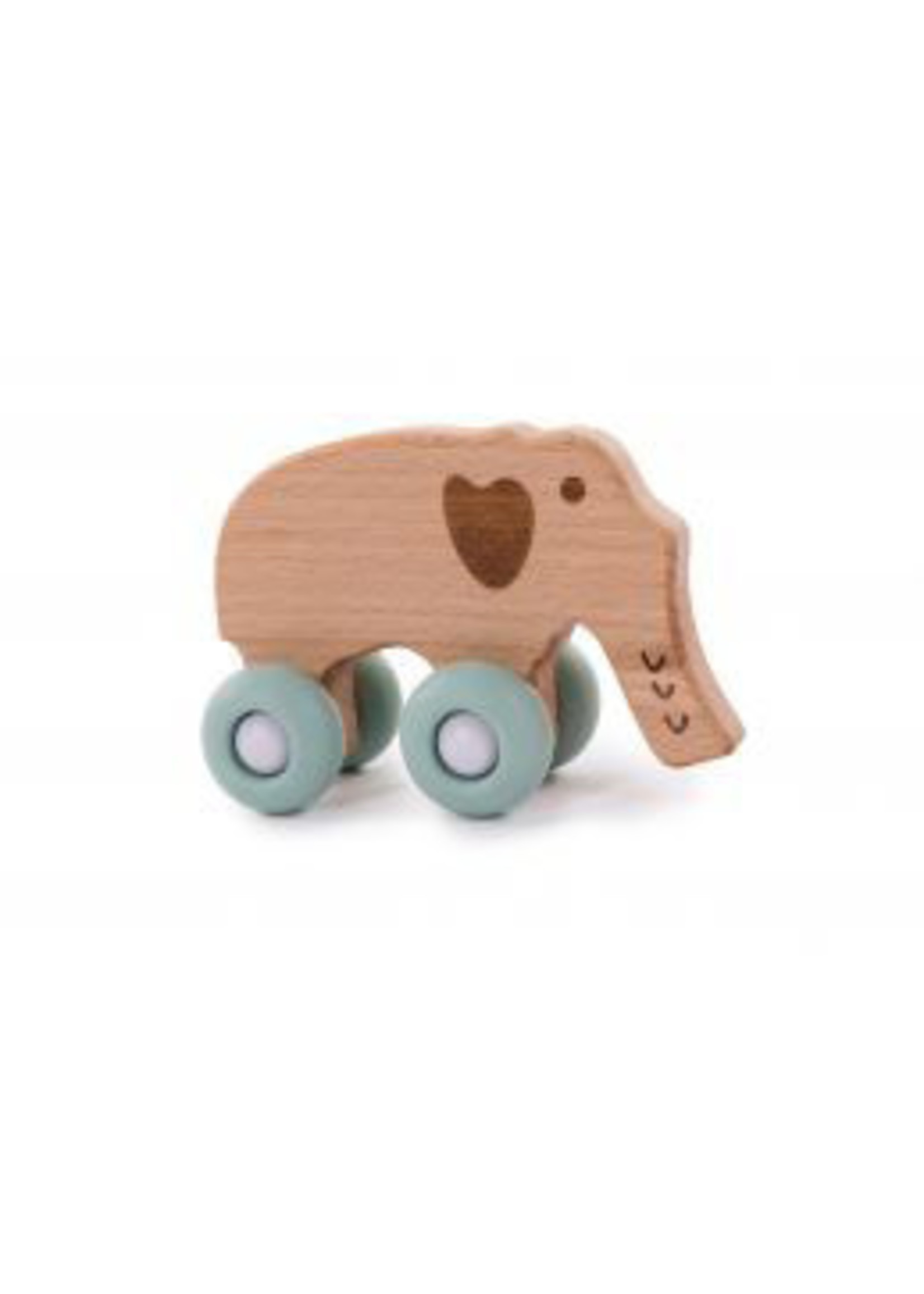 Bo Jungle Bo Jungle Elephant wood on wheel blue