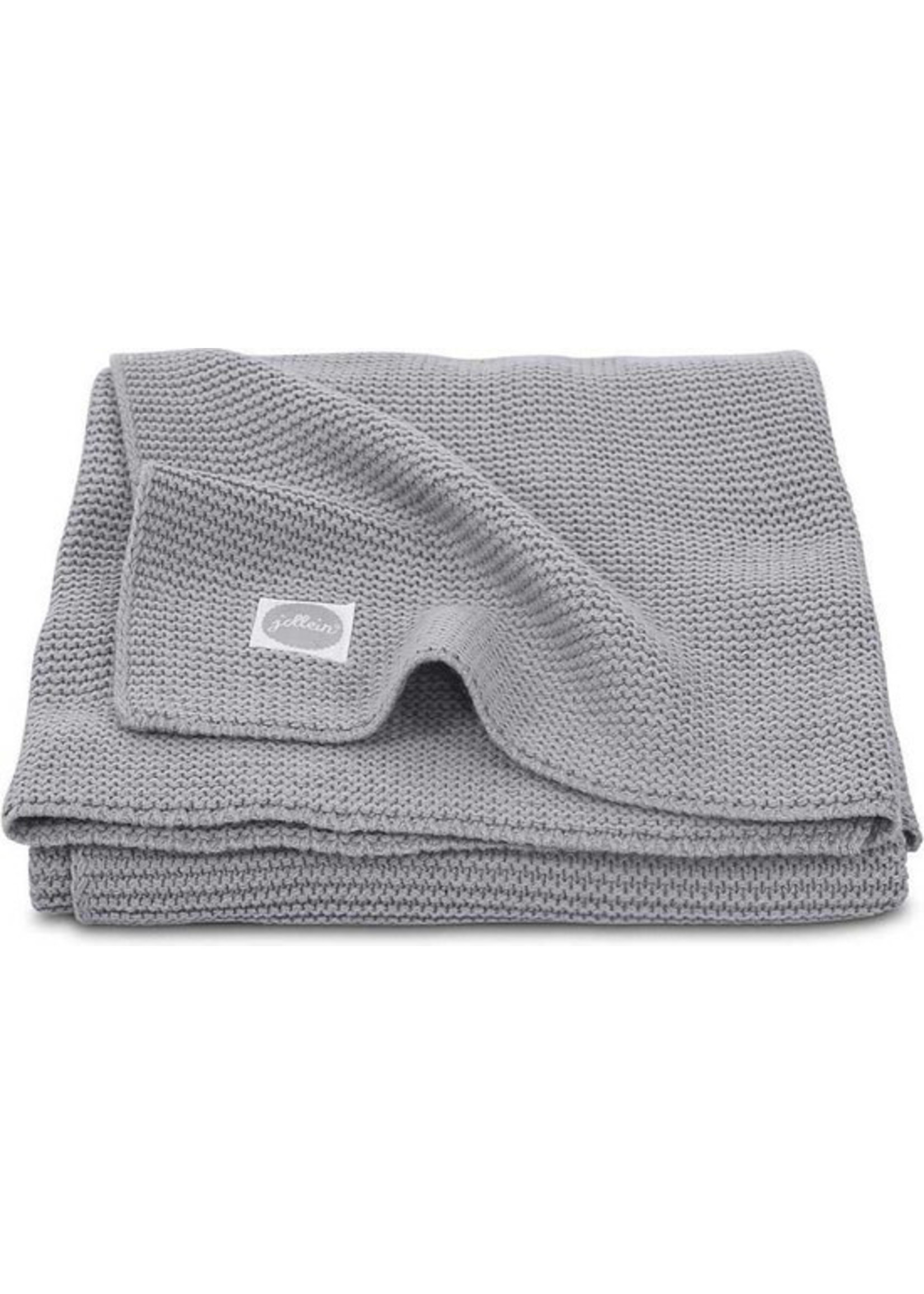 Jollein Jollein Basic Knit Stone grey deken wieg