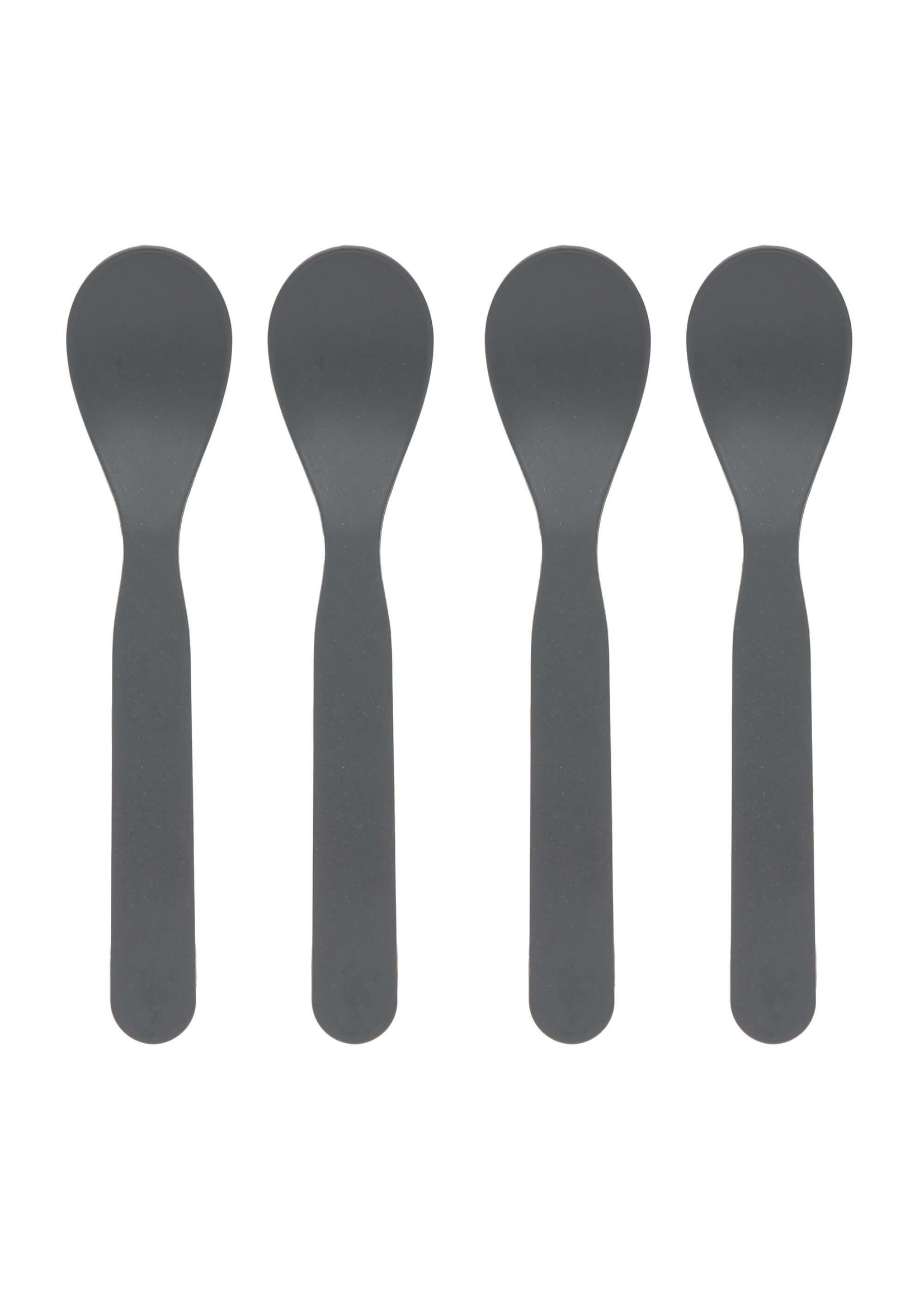 Lässig Lässig Uni Anthracite Spoon Set (4pcs)