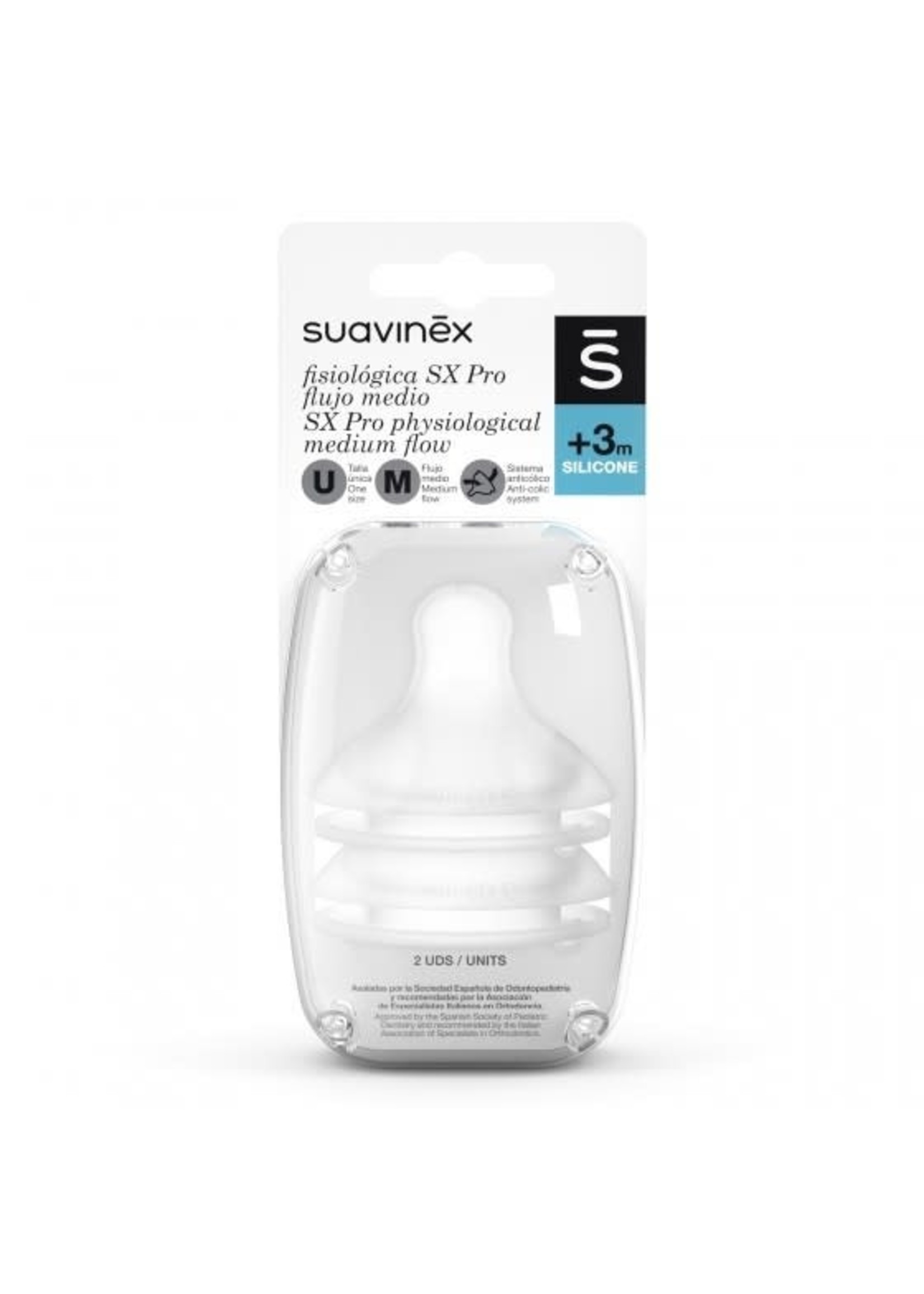 Suavinex Suavinex Silicone Speen SX Pro rond +3mnd