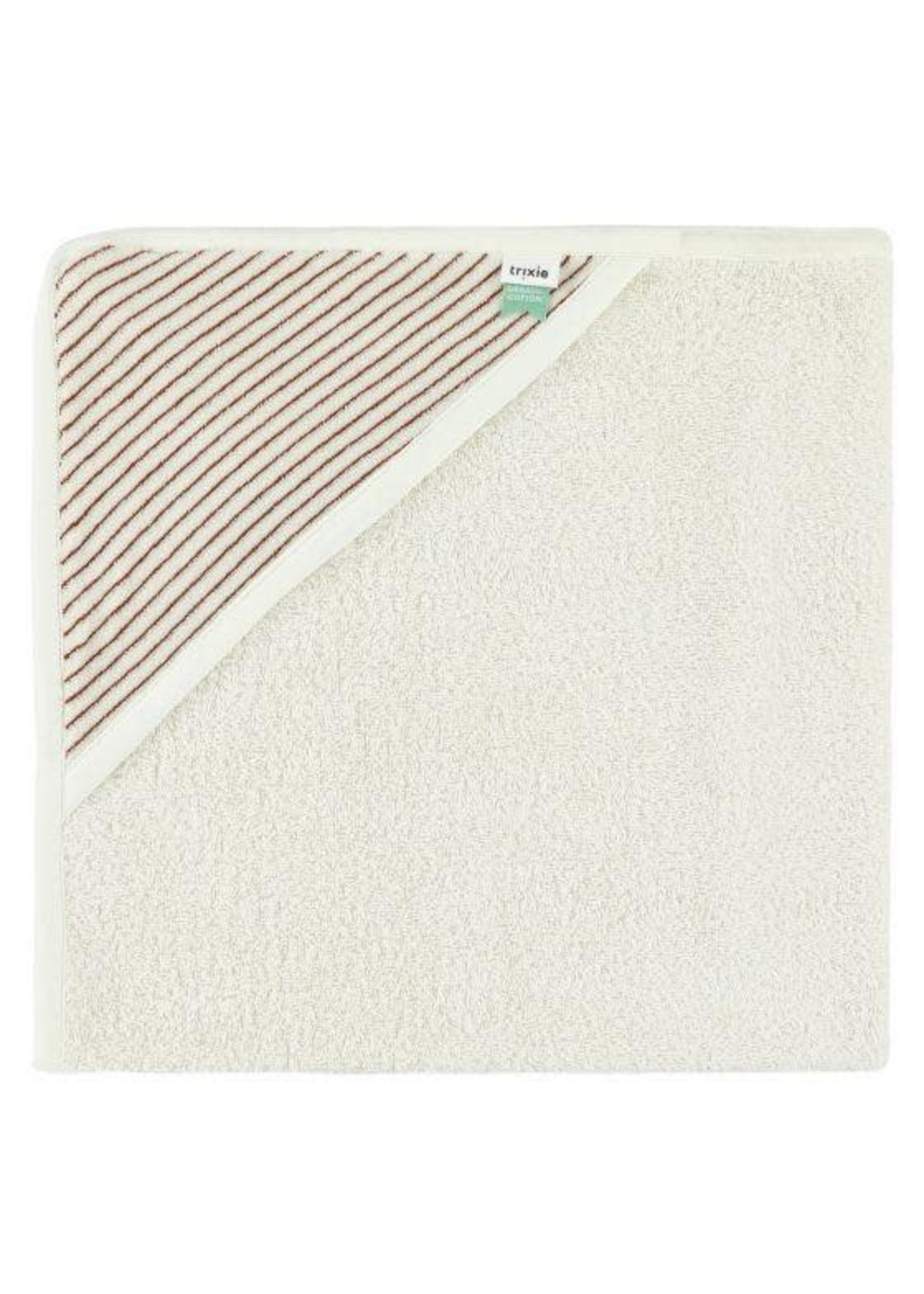 Trixie Baby Trixie Stripes Rust Hooded Towel