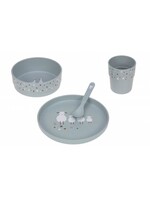 Lässig Lässig Dishset Tiny Farmer Blue (PP/Cellulose)