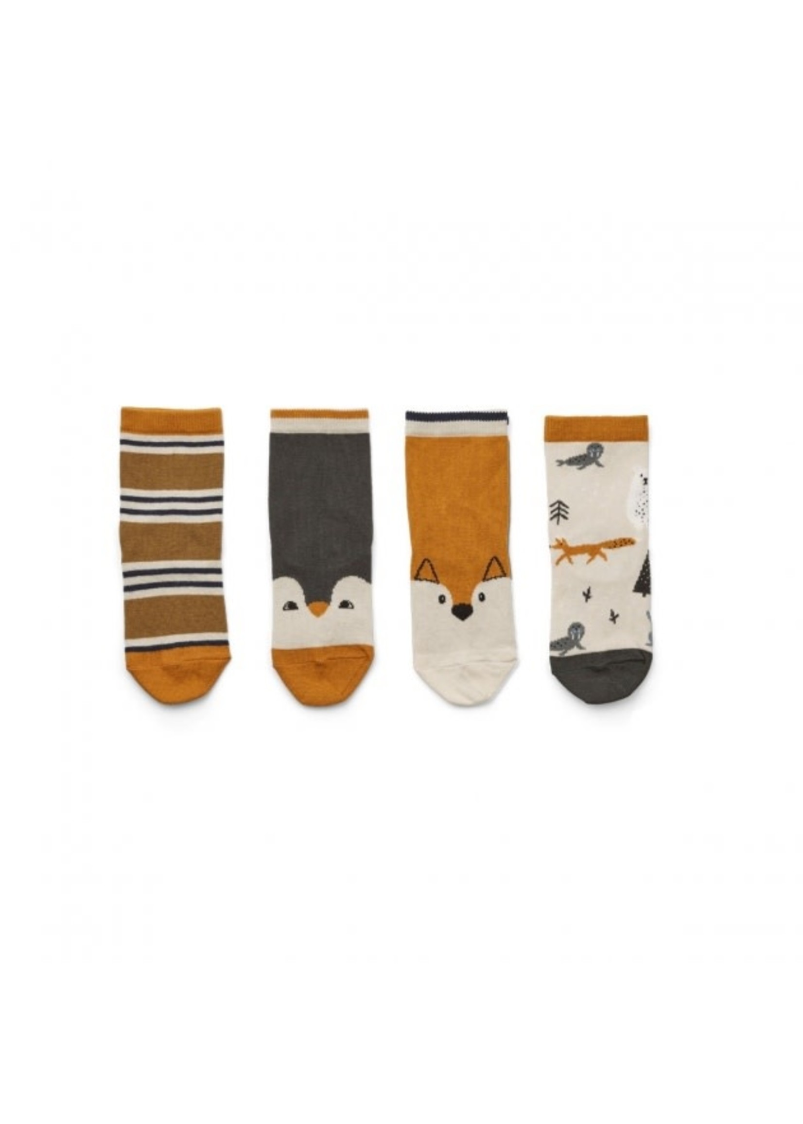 Liewood Liewood Silas Cotton Socks Artic Mix (4-pack)