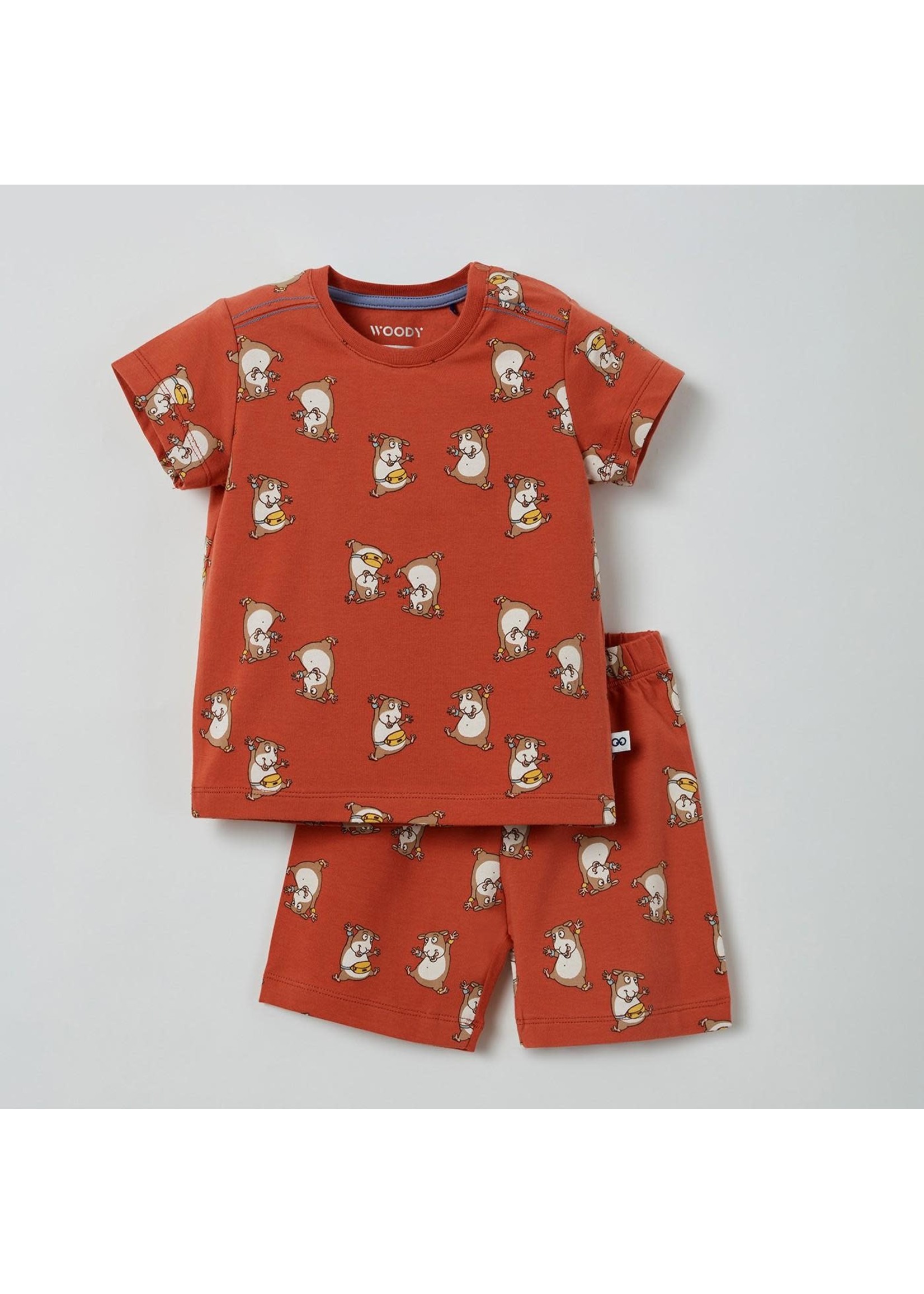 Woody Woody Unisex Pyjama donkerrood Cavia AO-mt 62