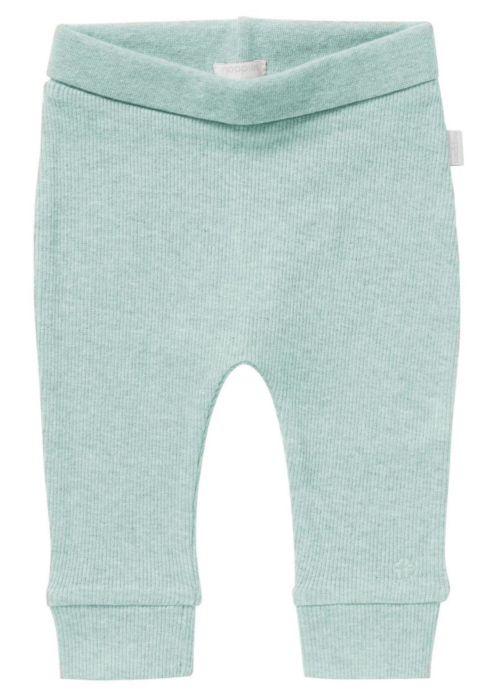 Noppies Noppies Broek Nauro Rib Grey/Mint Melange mt 44