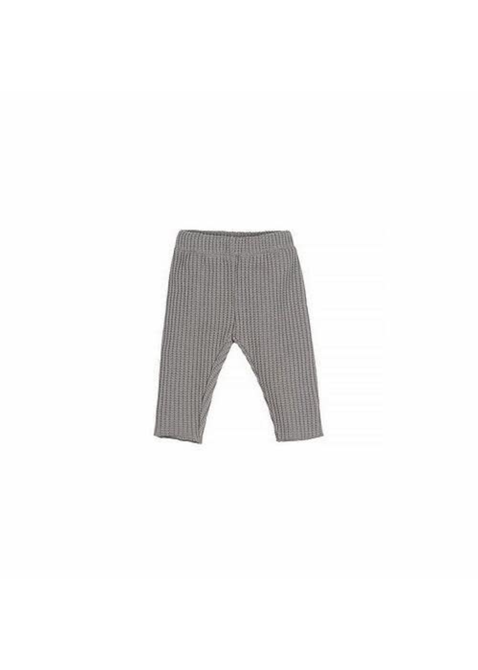 Nanami Nanami Pants gebreid rib Grey mt 62-68