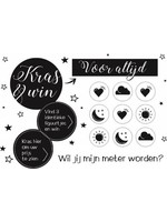 Minimou Scratchcard Wil jij mijn meter worden" black&white