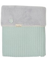 Koeka Koeka Oslo deken wieg Misty Mint / Silver Grey