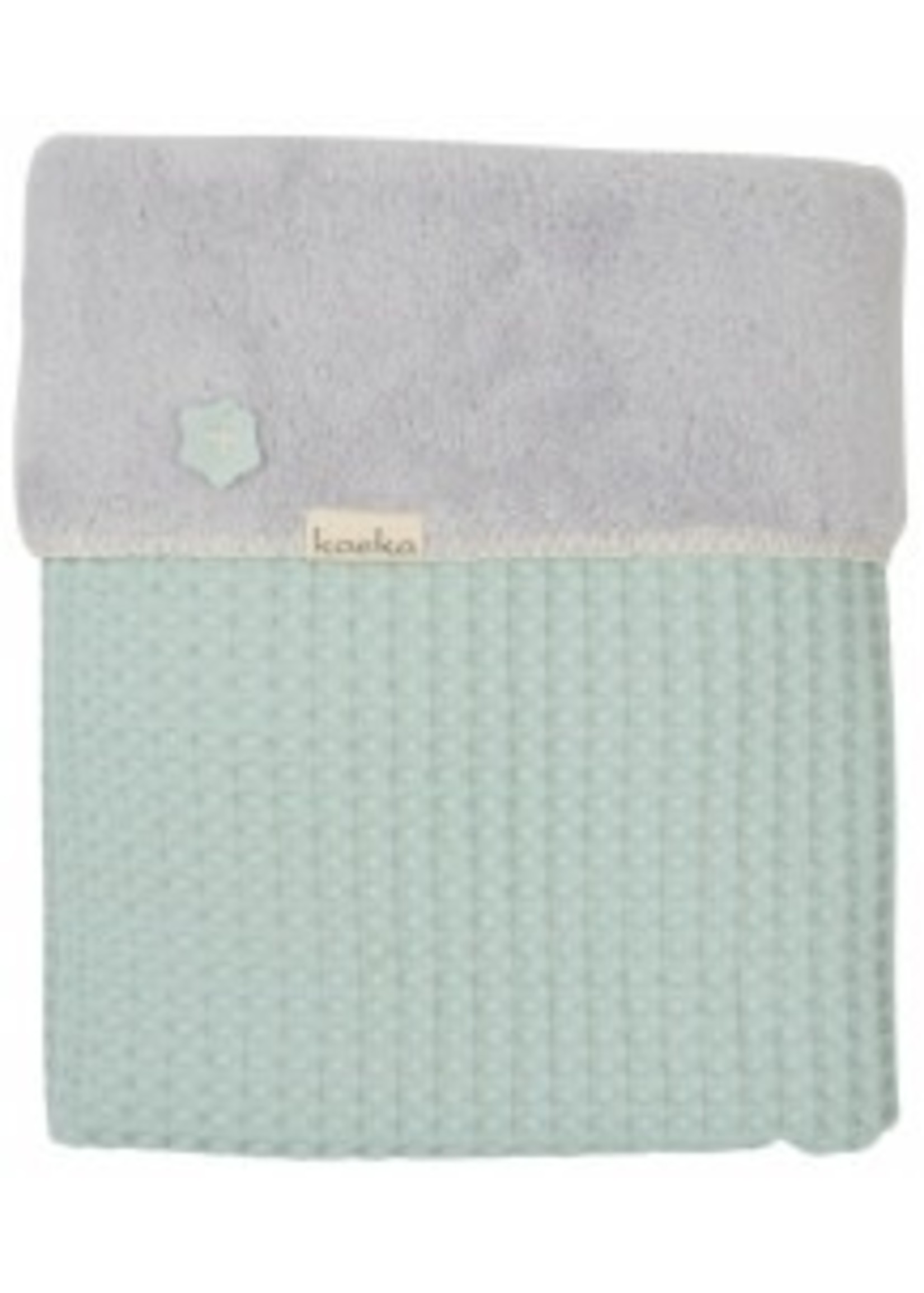 Koeka Koeka Oslo deken wieg Misty Mint / Silver Grey