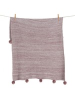 Quax Quax Knitted Blanket Pom on the go rose