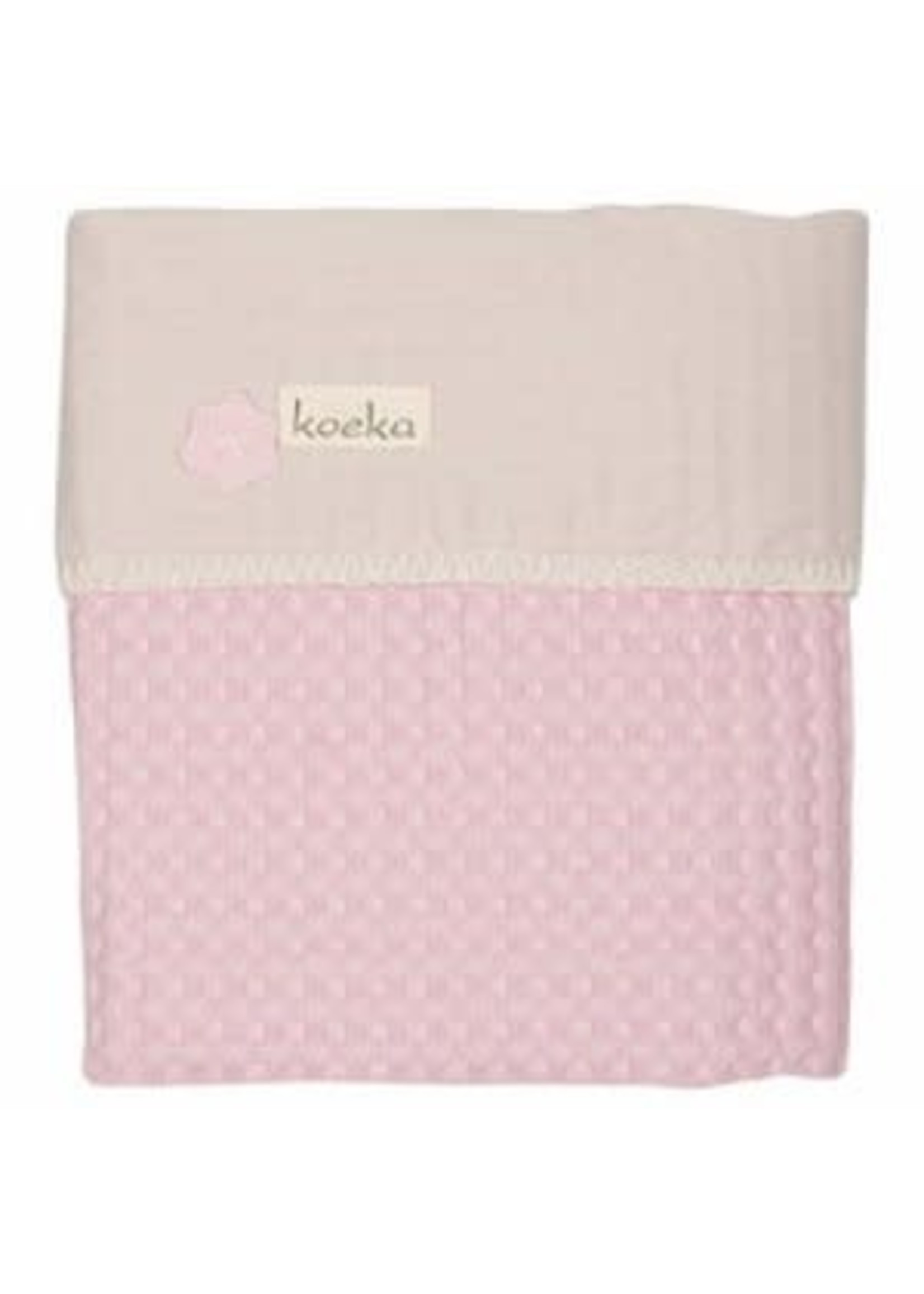 Koeka Koeka Antwerp deken wieg pebble/babypink