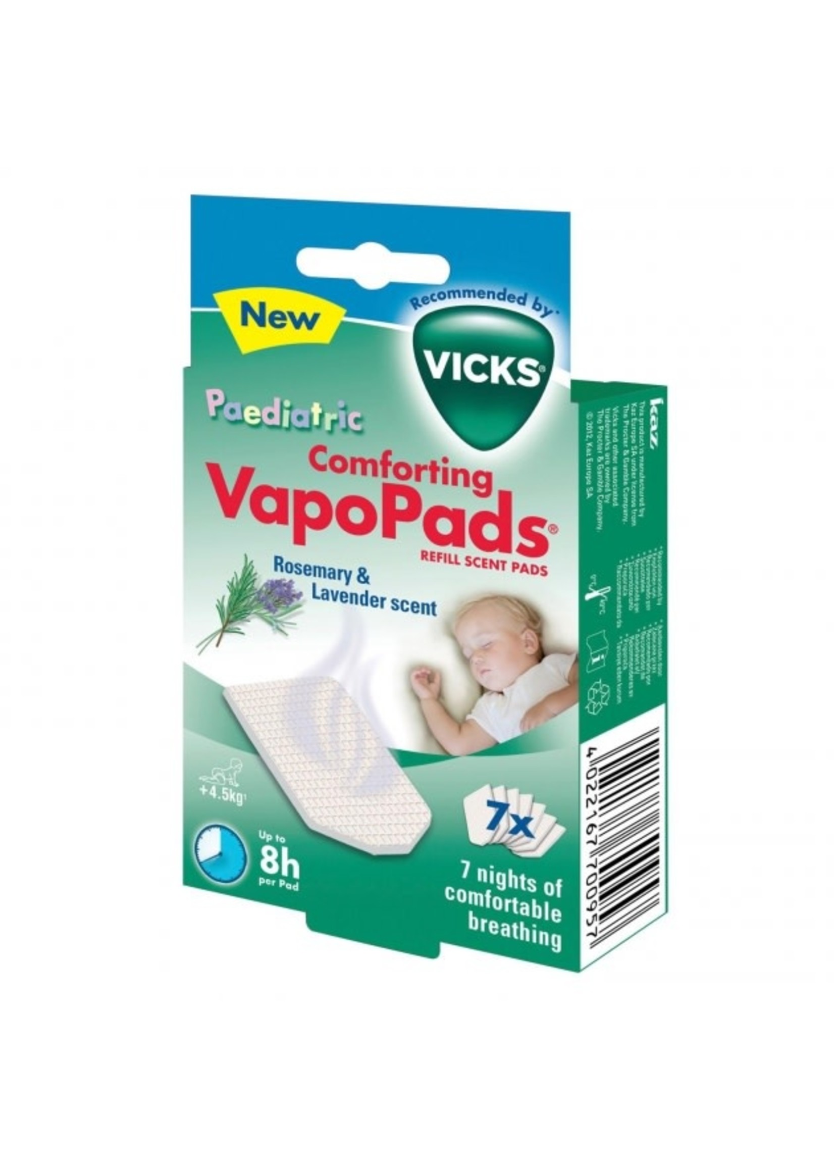 Vicks Vicks Vapo Pads (7) Lavendel/rozemarijn