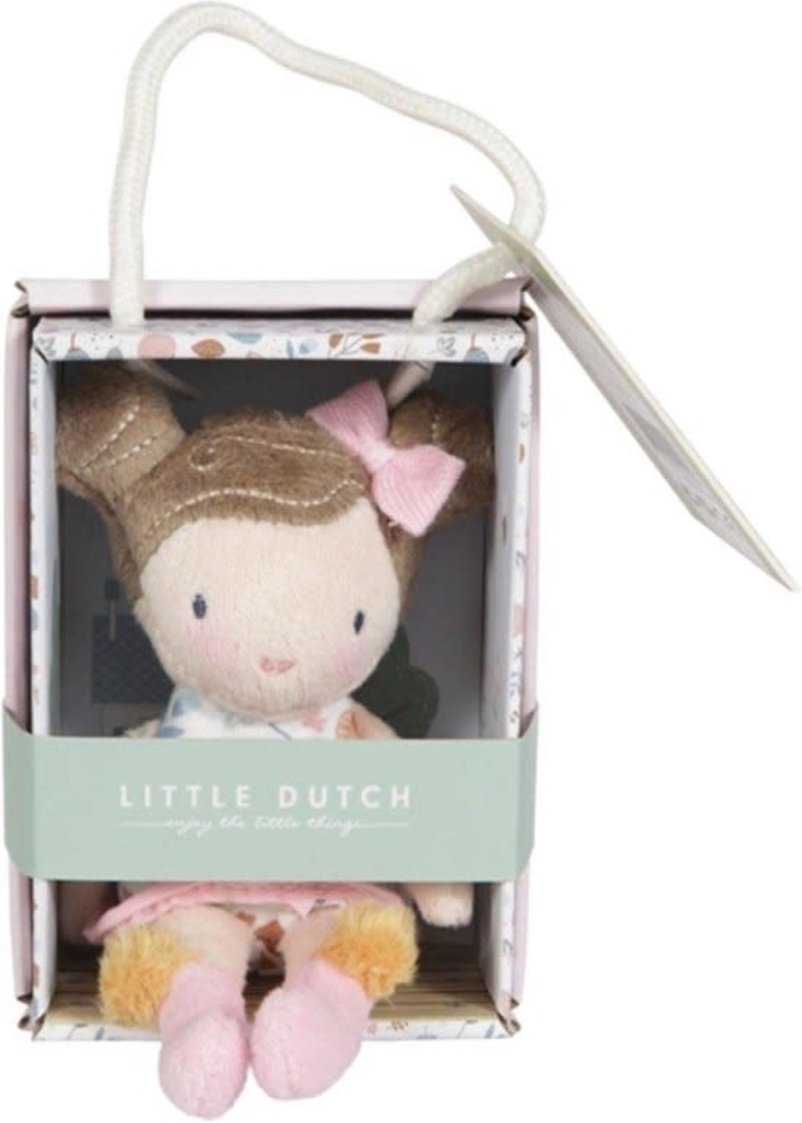 Little Dutch Little Dutch Knuffelpop Rosa 10cm