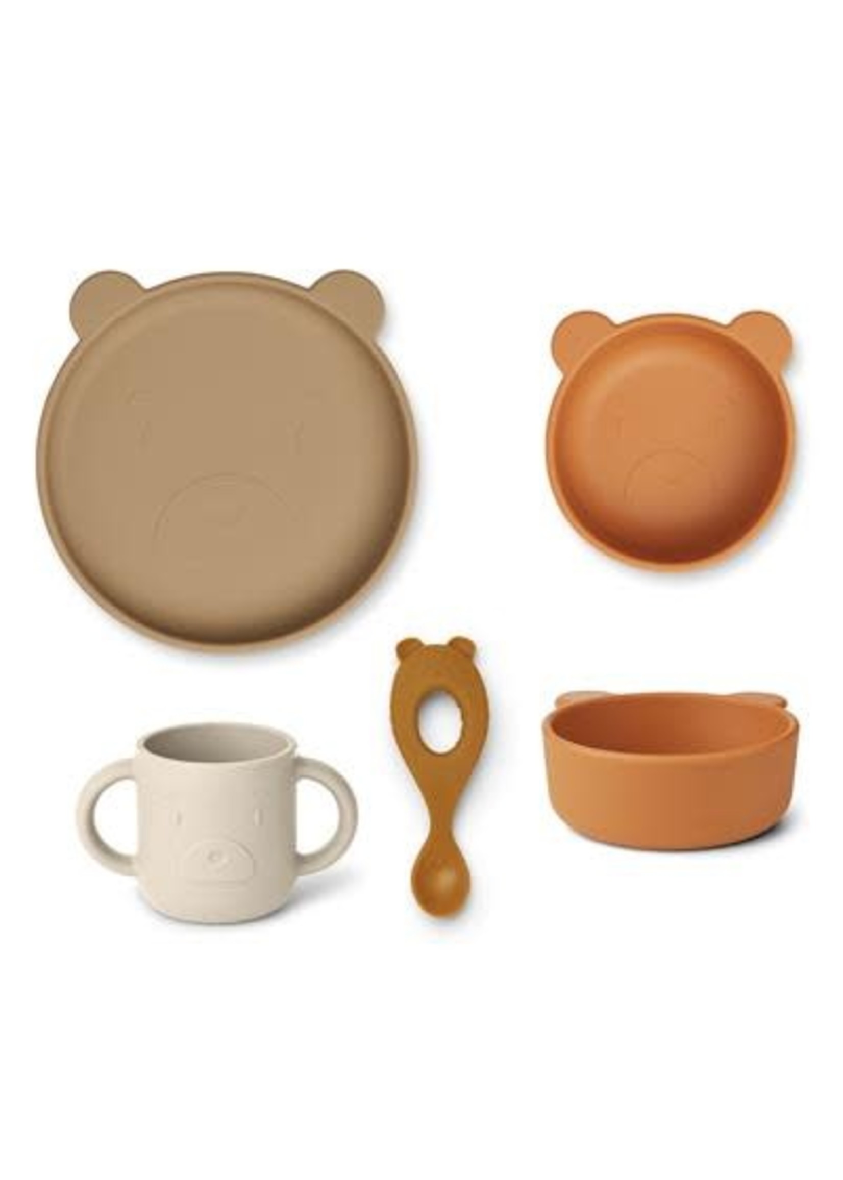 Liewood Liewood Vivi Mr Bear Oat Multi Mix Silicone set