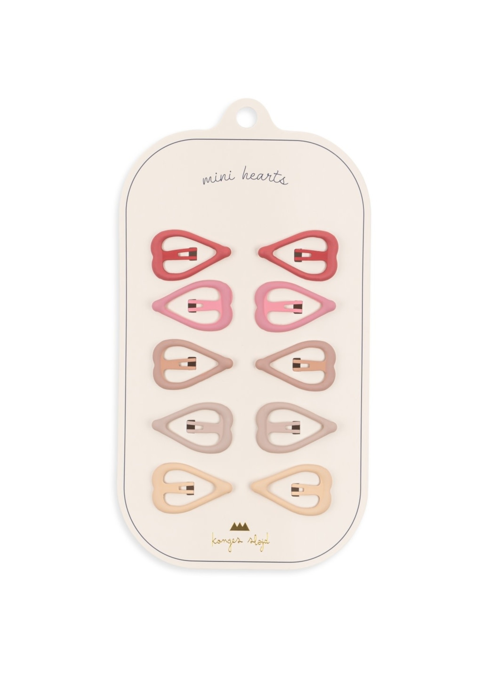 Konges Slojd Konges Slojd Baby Hairclips Rose Hearts