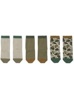 Liewood Liewood Silas Cotton Socks Camouflage Green Multi Mix (3-pack)