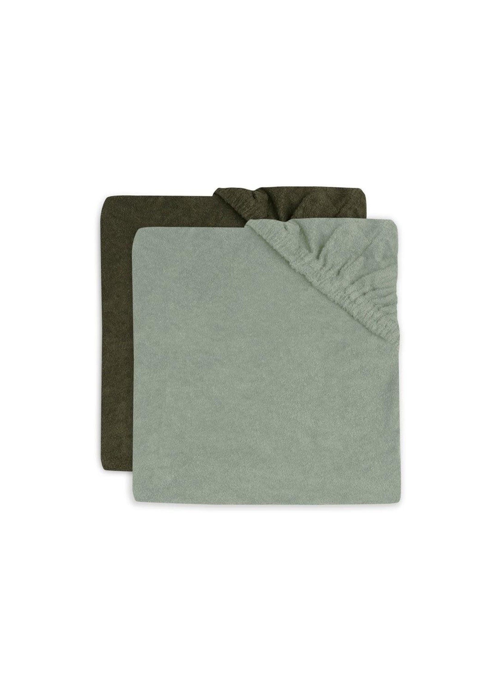 Jollein Jollein Ash Green/Leaf waskussenhoes (2-pack)