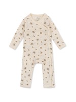 Konges Slojd Konges Slojd Newborn Onesie Pluie de Fleur Yellow mt 44