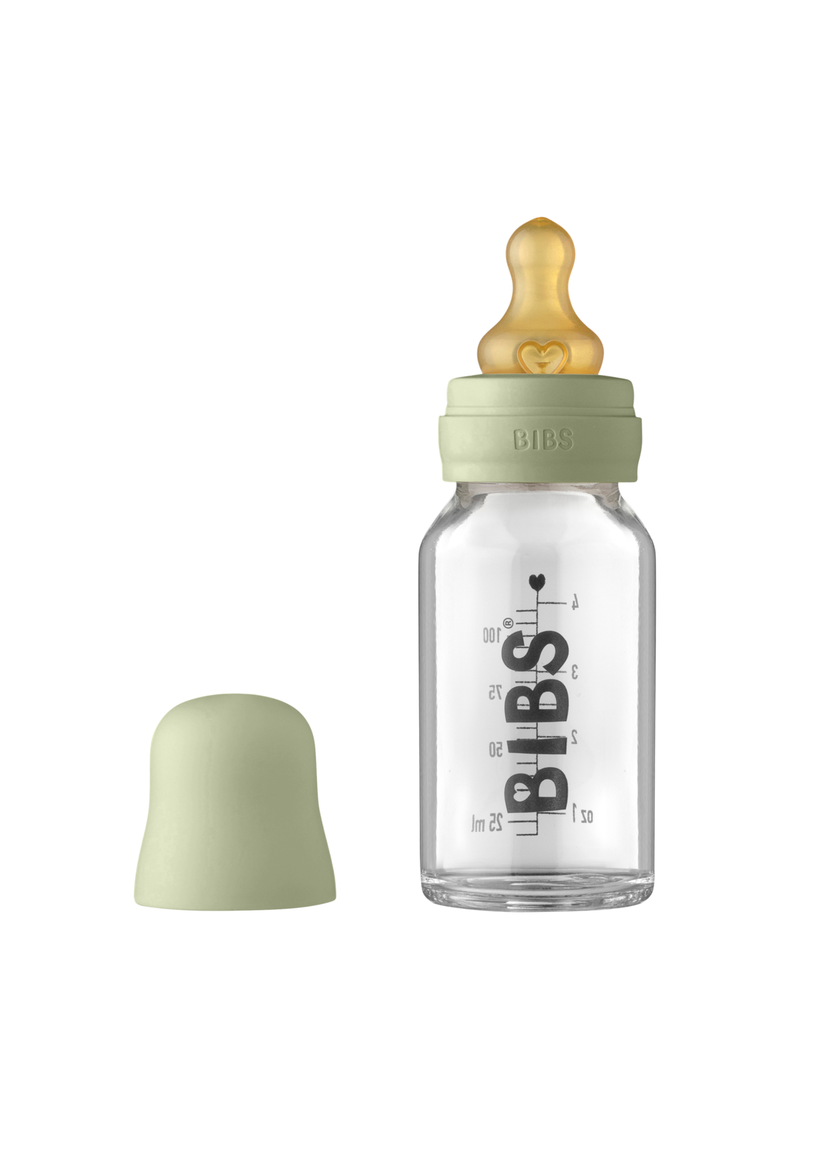 Bibs Bibs Sage Glazen Fles 110ml