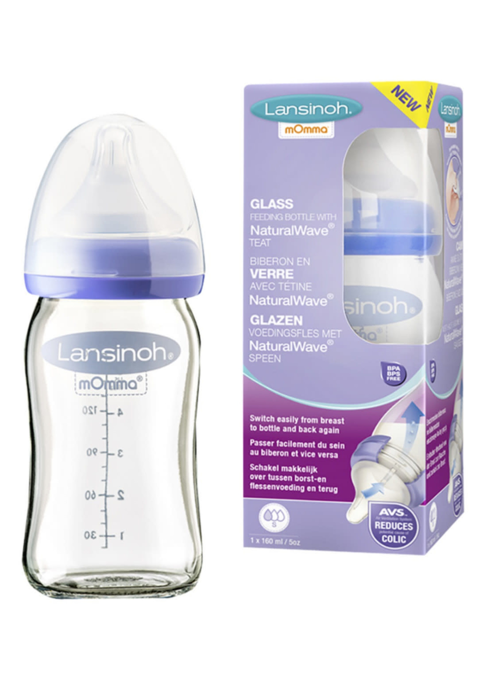 lansinoh Lansinoh Glazen fles 160ml