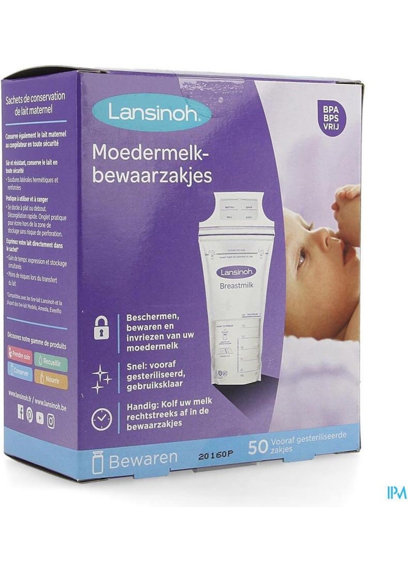 lansinoh Lansinoh Bewaarzakjes voor borstvoeding (50st)