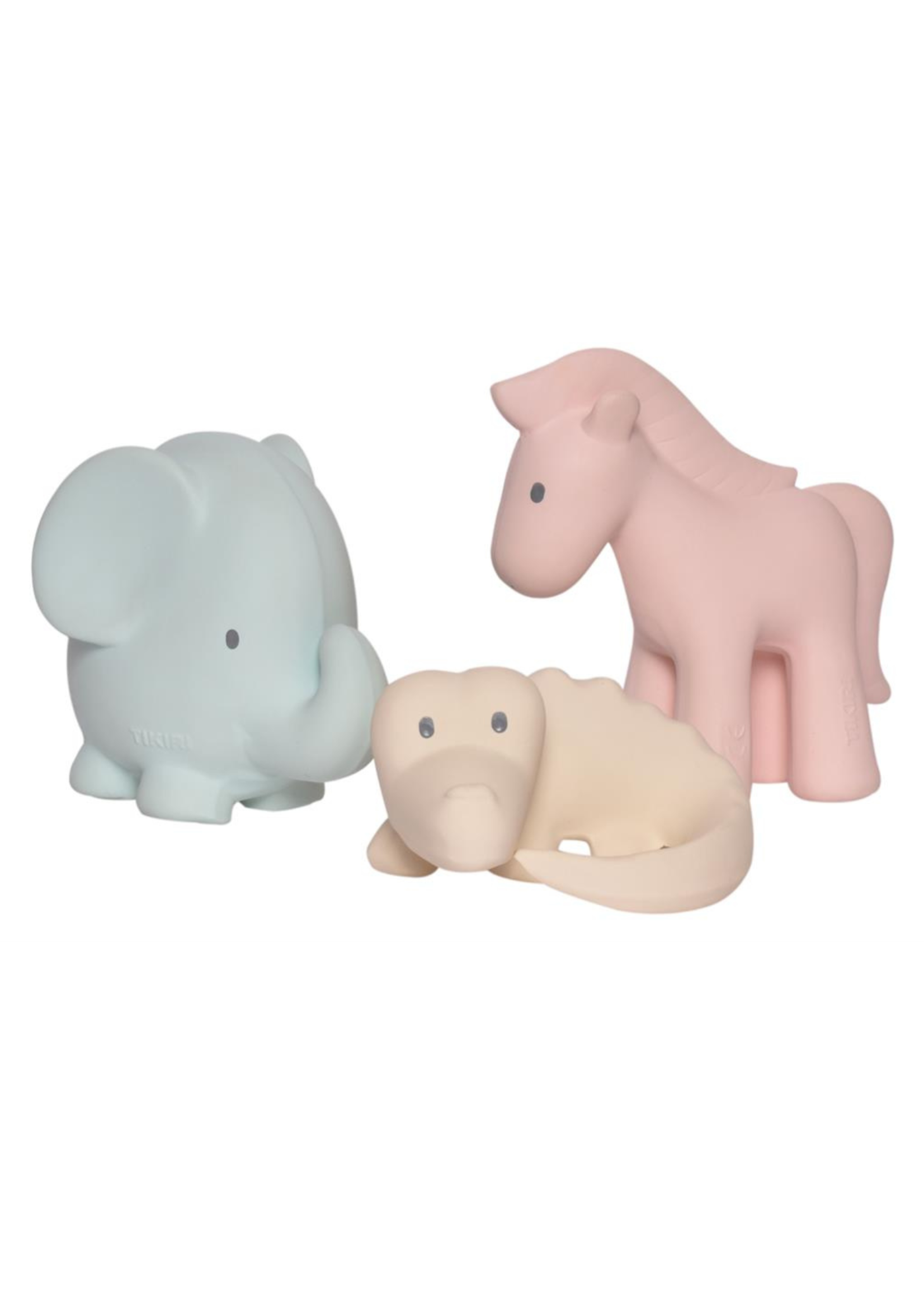 Tikiri bijt & badspeeltje Marshmallow set Safaridiertjes (3st)